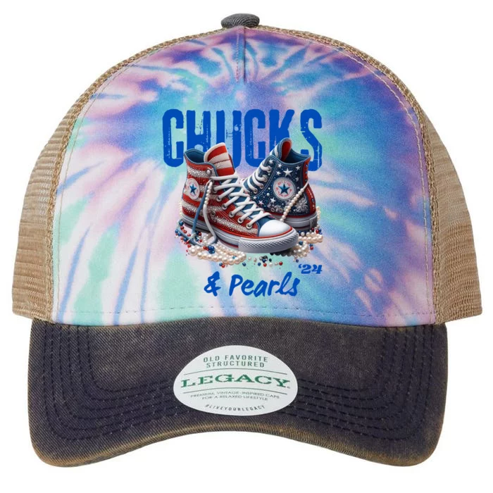 Chucks And Pearls Cute Legacy Tie Dye Trucker Hat