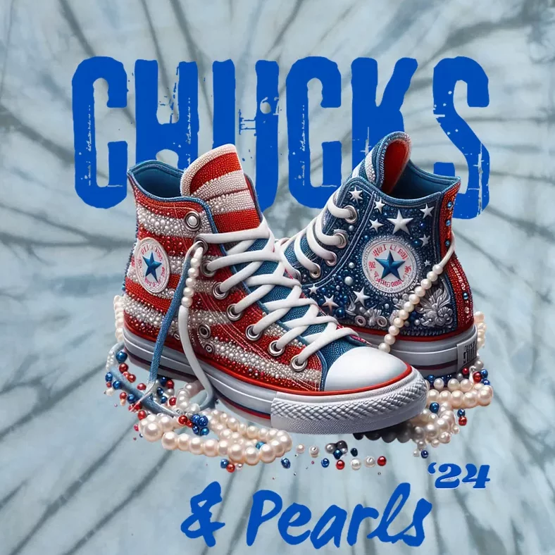 Chucks And Pearls Cute Tie-Dye T-Shirt