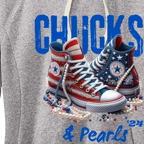 Chucks And Pearls Cute Women's Fleece Hoodie