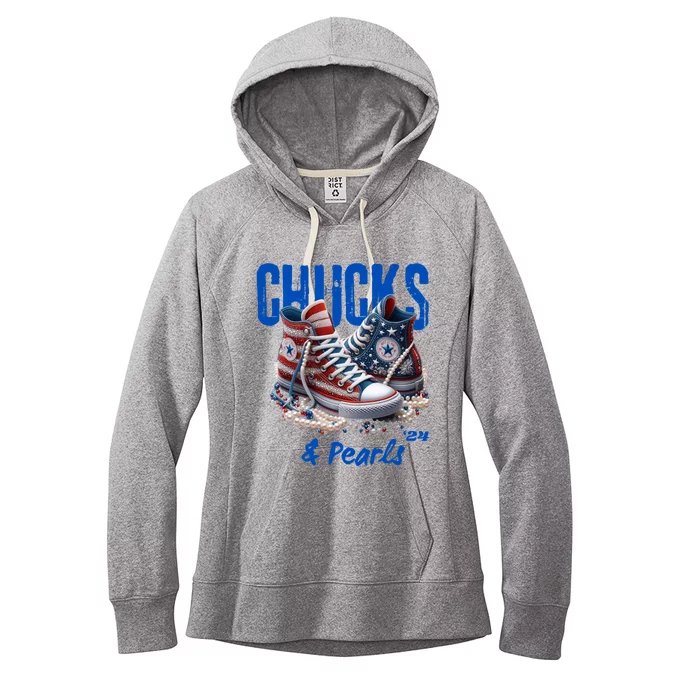 Chucks And Pearls Cute Women's Fleece Hoodie