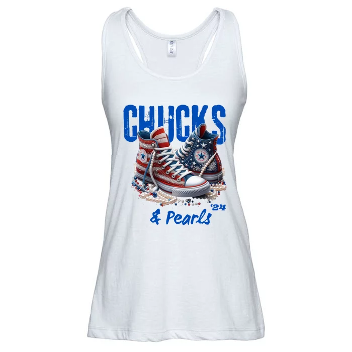 Chucks And Pearls Cute Ladies Essential Flowy Tank