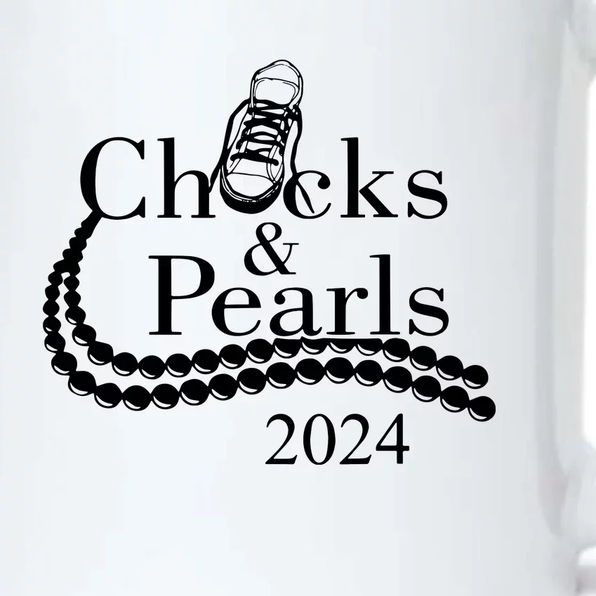 Chucks And Pearls 2024 Women Gifts Black Color Changing Mug