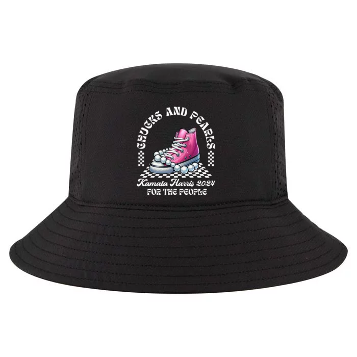 Chucks And Pearls Kamala Harris 2024 President Campaign Cool Comfort Performance Bucket Hat