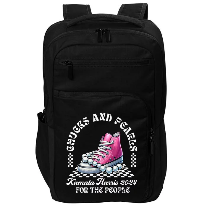 Chucks And Pearls Kamala Harris 2024 President Campaign Impact Tech Backpack