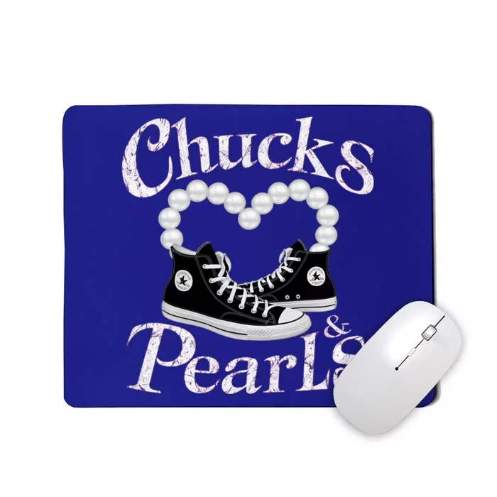 Chucks And Pearls 2024 IM With Her Kamala 2024 Mousepad