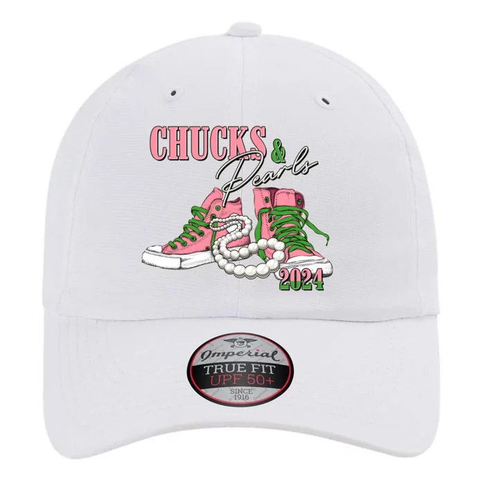 Chucks And Pearls Kamala Harris 2024 Aka Sorority Pink And Green The Original Performance Cap