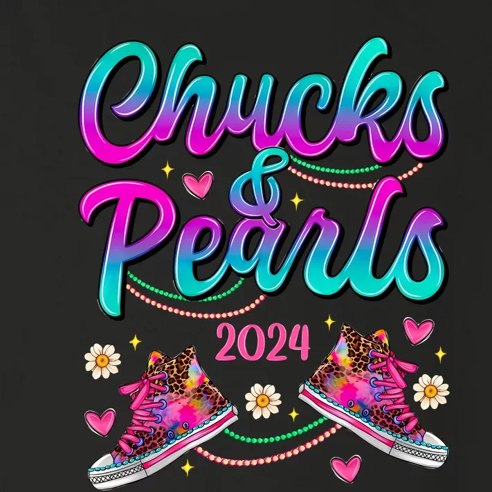 Chucks And Pearls 2024 Toddler Long Sleeve Shirt