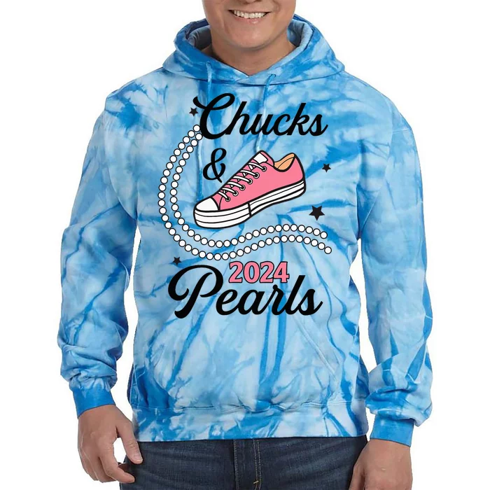 Chucks And Pearls 2024 Cute Women Tie Dye Hoodie