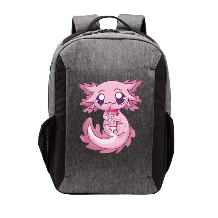 Cute Axolotl Pastel Goth Kawaii Anime Strawberry Milk Vector Backpack