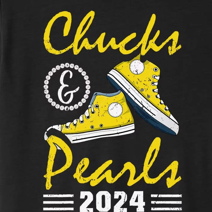 Chucks And Pearls Kamala Harris 2024 Usa Election 2024 ChromaSoft Performance T-Shirt