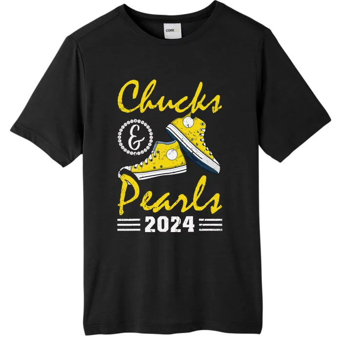 Chucks And Pearls Kamala Harris 2024 Usa Election 2024 ChromaSoft Performance T-Shirt