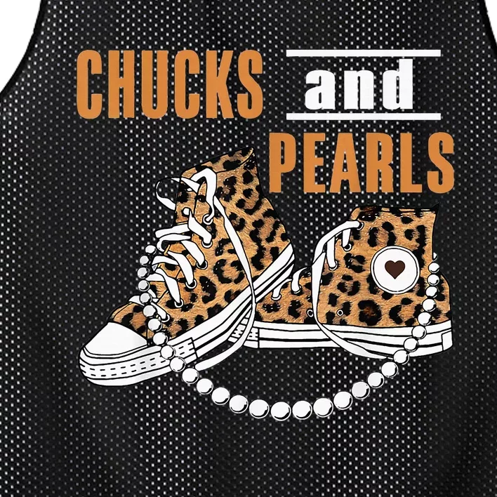 Chucks And Pearls Mesh Reversible Basketball Jersey Tank