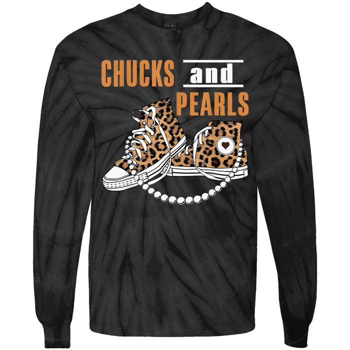 Chucks And Pearls Tie-Dye Long Sleeve Shirt