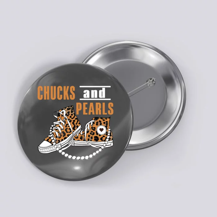 Chucks And Pearls Button