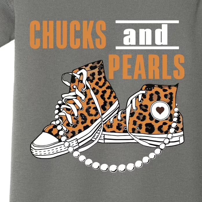 Chucks And Pearls Baby Bodysuit