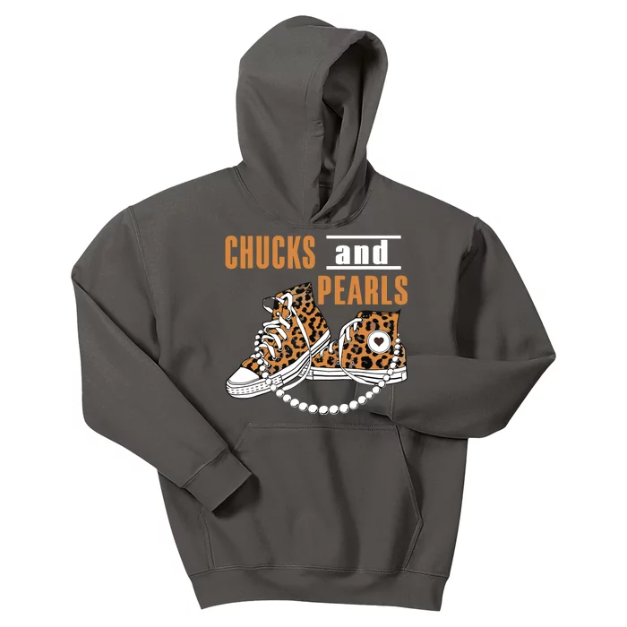 Chucks And Pearls Kids Hoodie