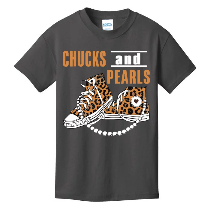 Chucks And Pearls Kids T-Shirt