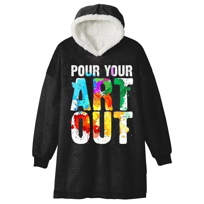 Cool Artist Painter Art Teacher Paint Artists Hooded Wearable Blanket