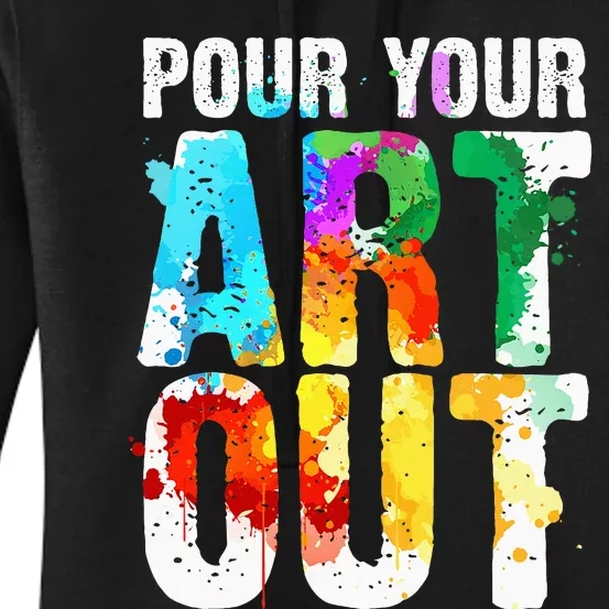 Cool Artist Painter Art Teacher Paint Artists Women's Pullover Hoodie