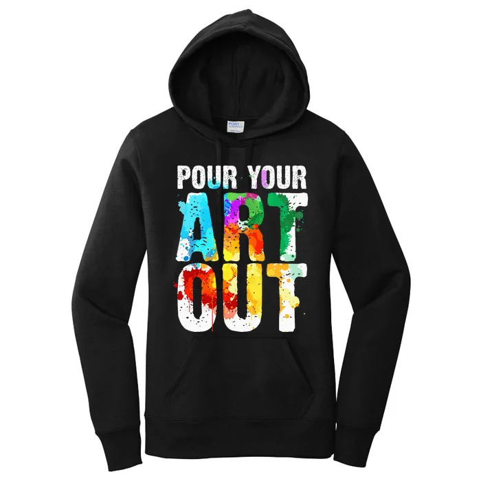 Cool Artist Painter Art Teacher Paint Artists Women's Pullover Hoodie