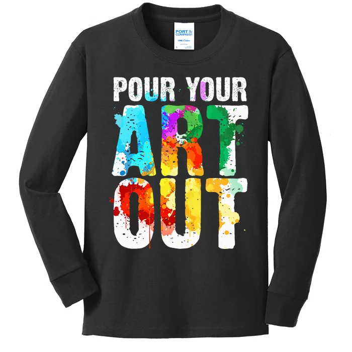 Cool Artist Painter Art Teacher Paint Artists Kids Long Sleeve Shirt