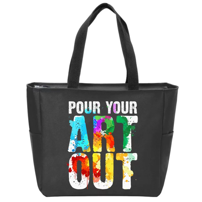 Cool Artist Painter Art Teacher Paint Artists Zip Tote Bag