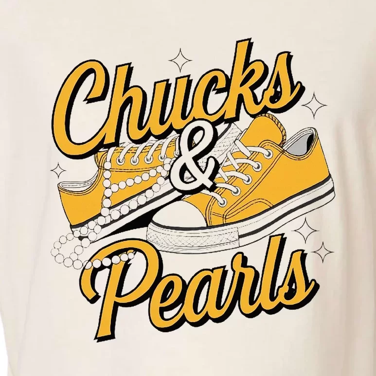 Chucks And Pearls For Women 2024 Garment-Dyed Women's Muscle Tee