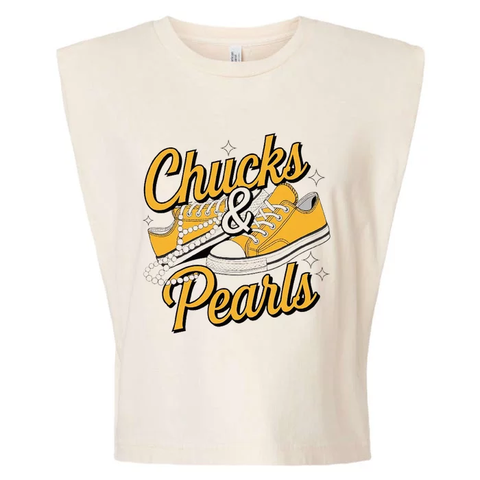 Chucks And Pearls For Women 2024 Garment-Dyed Women's Muscle Tee