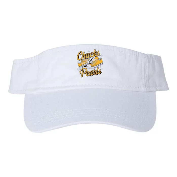 Chucks And Pearls For Women 2024 Valucap Bio-Washed Visor