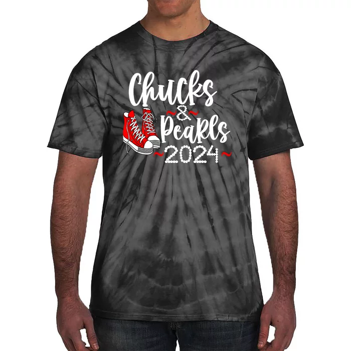 Kamala Harris Chucks Graphic Tie-Dye T-Shirt