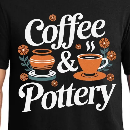 Coffee And Pottery Lover Ceramic Artist Pajama Set