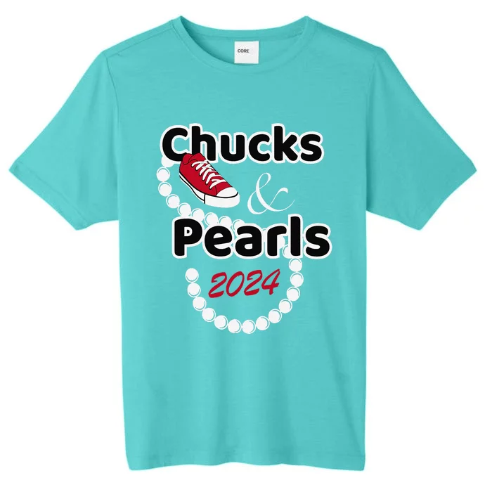 Chucks And Pearls Cute Women 2024 Gift ChromaSoft Performance T-Shirt