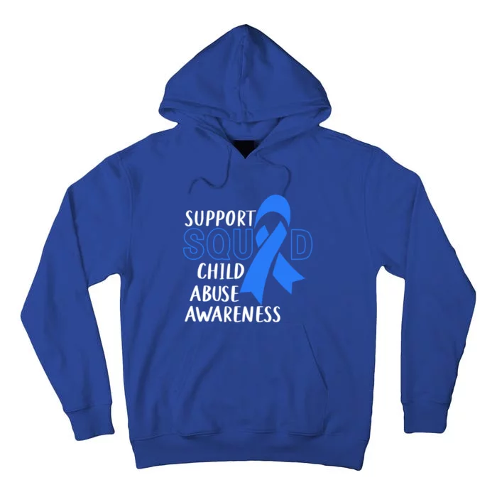 Child Abuse Prevention Month April Support Squad Awareness Gift Tall Hoodie