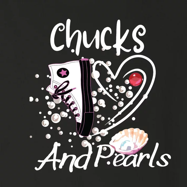 Chucks And Pearls Toddler Long Sleeve Shirt