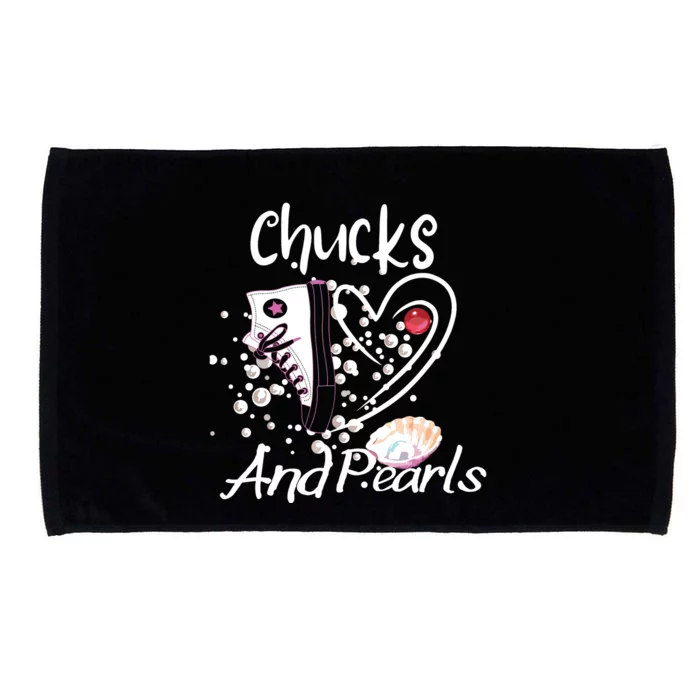 Chucks And Pearls Microfiber Hand Towel