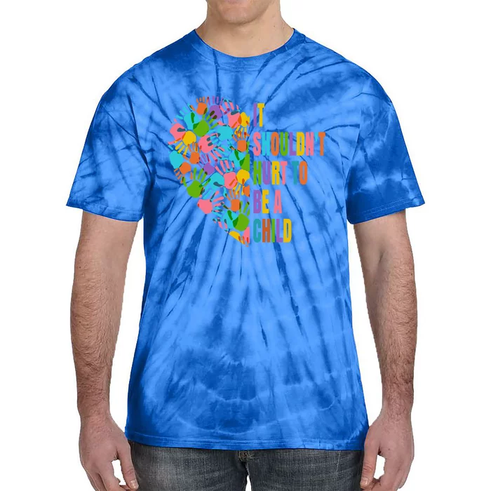 Child Abuse Prevention Month Awareness Cute Gift Funny Gift Tie-Dye T-Shirt