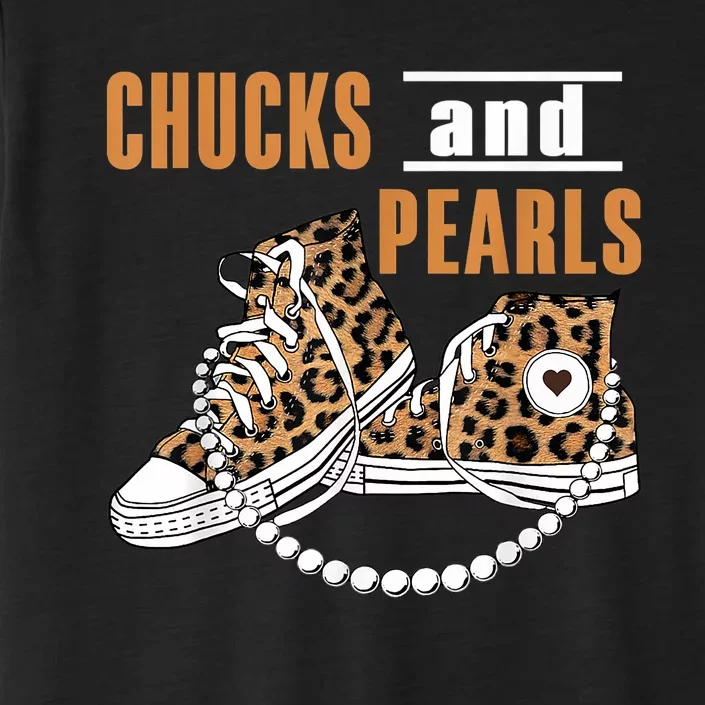 Chucks And Pearls Kamala Harris 2024 Harris Walz For President ChromaSoft Performance T-Shirt