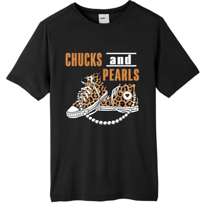 Chucks And Pearls Kamala Harris 2024 Harris Walz For President ChromaSoft Performance T-Shirt