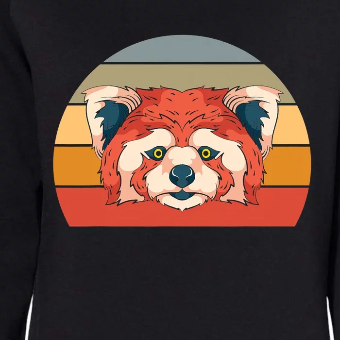 Cute Animal Panda Bear Gift Retro Red Panda Womens California Wash Sweatshirt