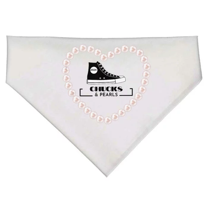 Chucks And Pearls 2024 USA-Made Doggie Bandana