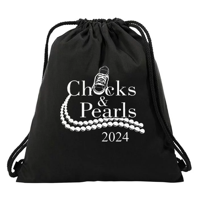 Chucks And Pearls 2024 Gifts Drawstring Bag