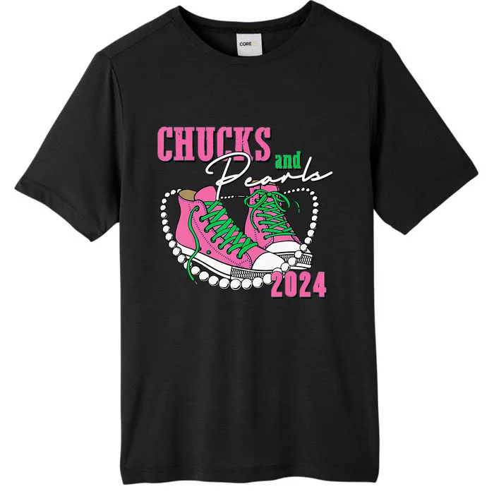 Chucks And Pearls IM With Her 2024 ChromaSoft Performance T-Shirt