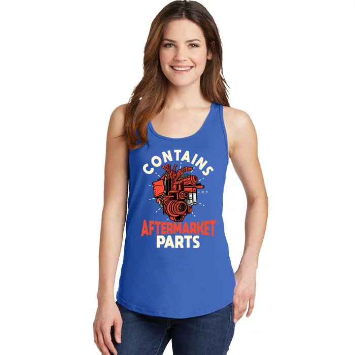 Contains Aftermarket Parts Open Heart Surgery Survivor Gift Ladies Essential Tank