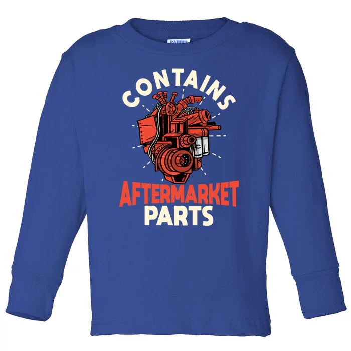 Contains Aftermarket Parts Open Heart Surgery Survivor Gift Toddler Long Sleeve Shirt