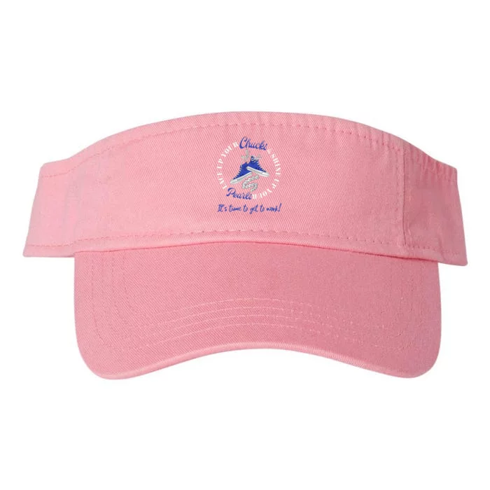 Chucks And Pearls Kamala 2024 Valucap Bio-Washed Visor