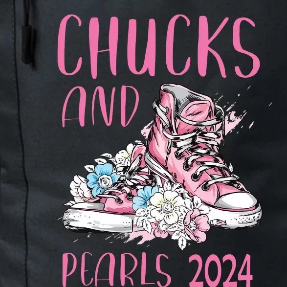 Chucks And Pearls 2024 Cute Women Gifts Daily Commute Backpack