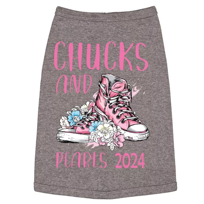 Chucks And Pearls 2024 Cute Women Gifts Doggie Tank