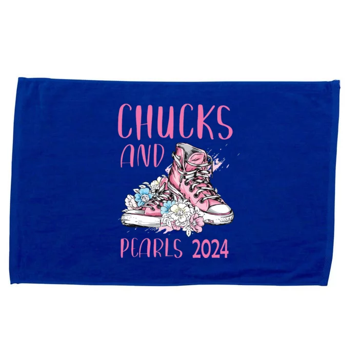 Chucks And Pearls 2024 Cute Women Gifts Microfiber Hand Towel