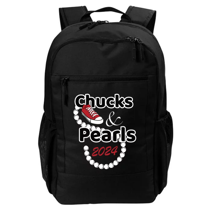 Chucks And Pearls Cute Women 2024 Daily Commute Backpack