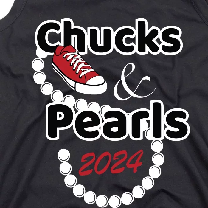 Chucks And Pearls Cute Women 2024 Tank Top